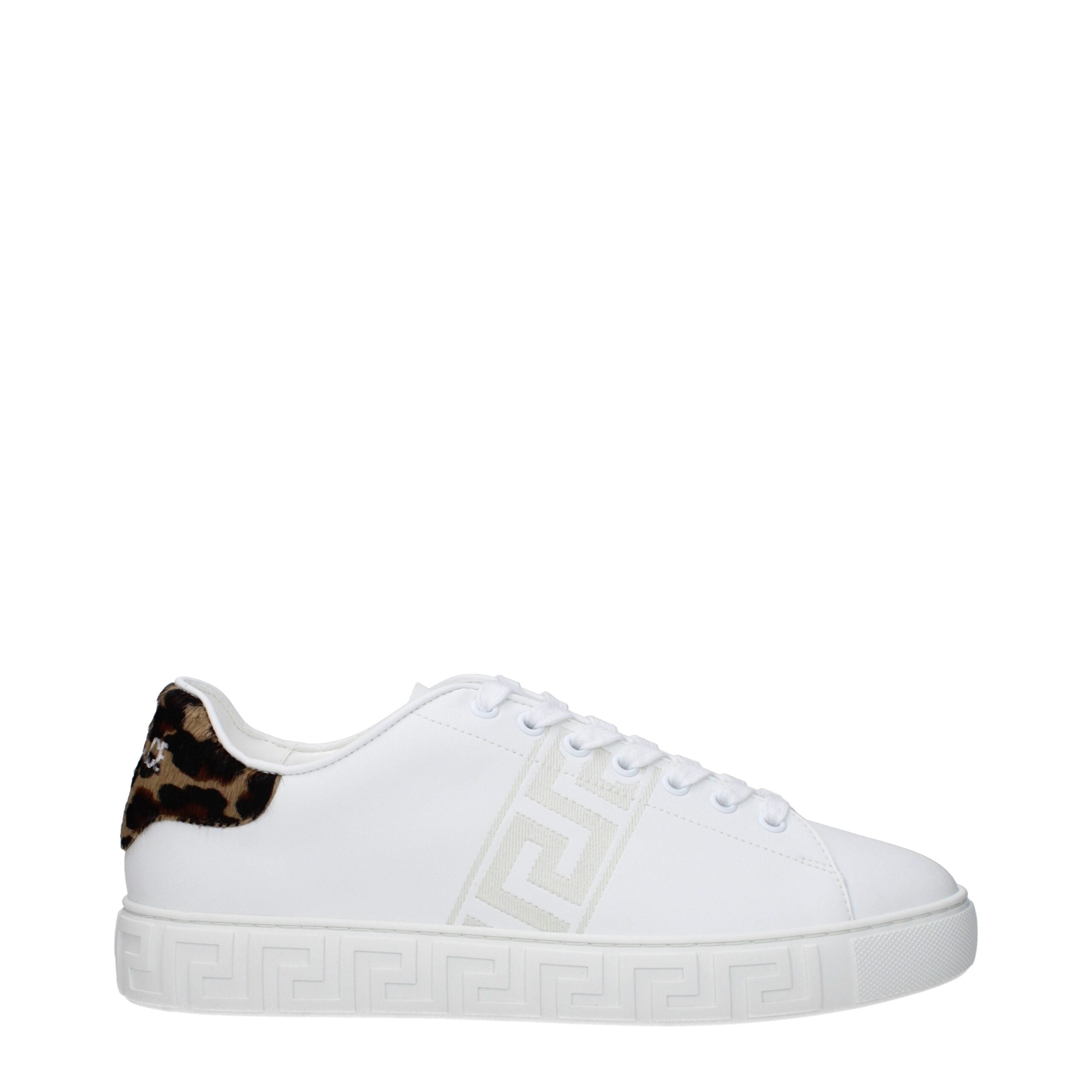 Versace White Leather Sneakers